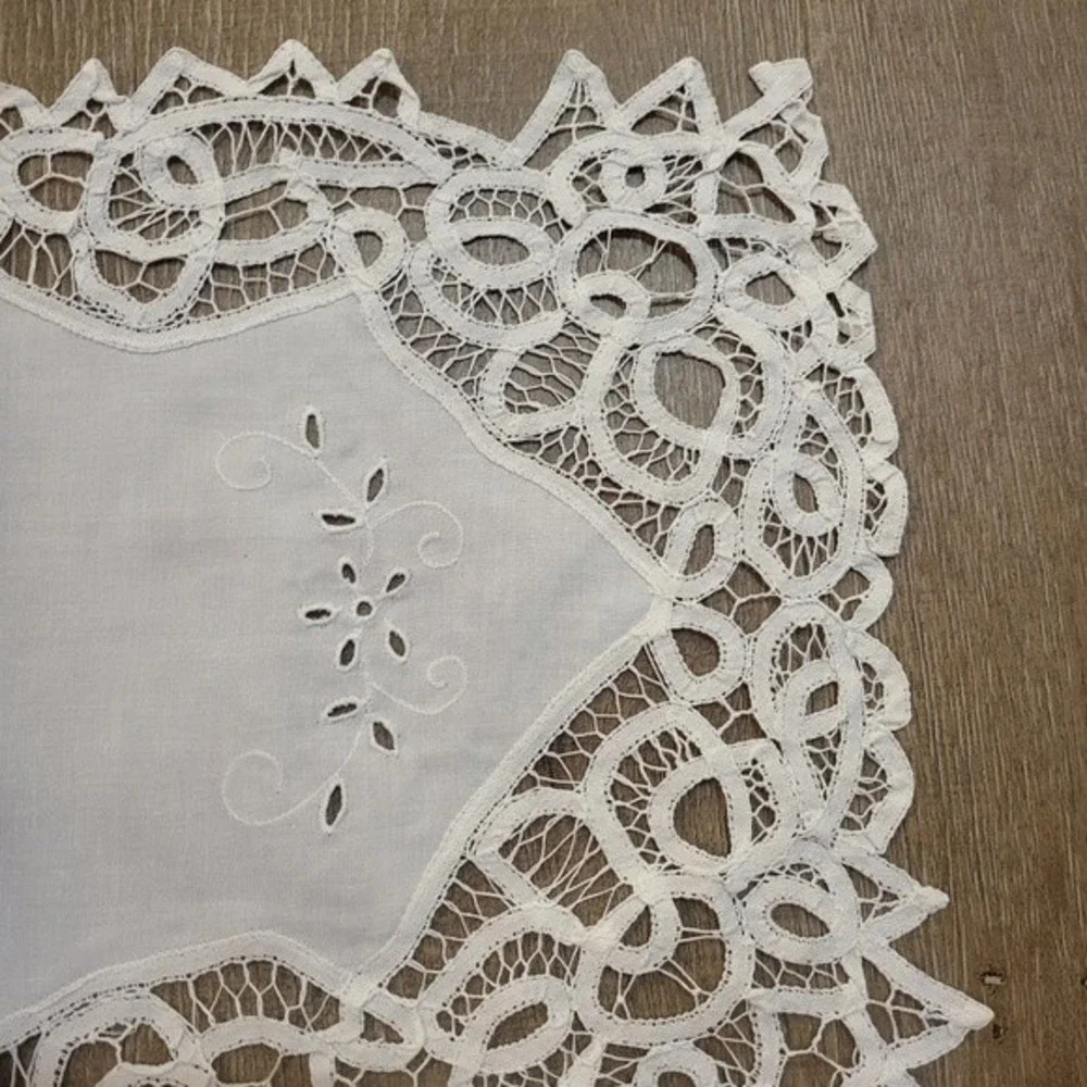 White Lace Placemats